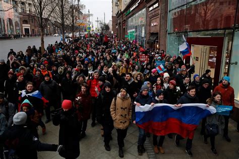 Russians Brave Icy Temperatures To Protest Putin And Election The New