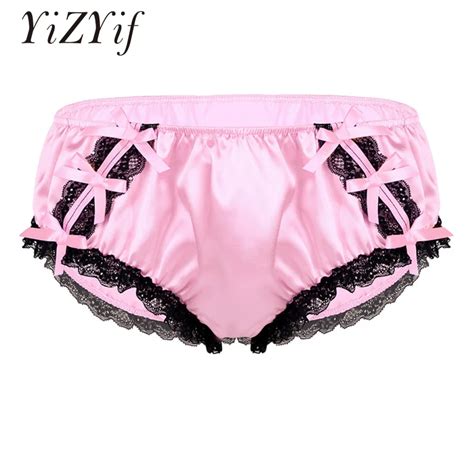 Yizyif Sexy Underwear Men Sissy Panties Fetish Gay Briefs Shiny Soft