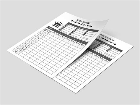 crowns score sheet printable  editable source file etsy hong kong