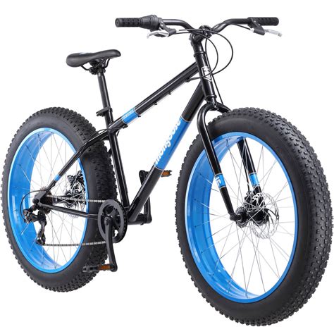 mongoose fat tire bike mens bicycle  speed steel frame black dolomite  mongoose bikes