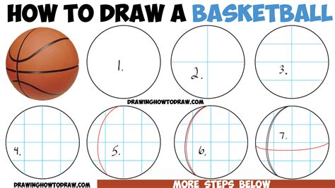 draw  basketball  easy step  step drawing tutorial