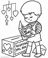 Coloring Valentine Pages Happy Valentines Kids Card Boy Cute Little Anniversary Printable Color Sheets Cards Holiday Disney Popular Printing Help sketch template