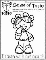 Senses Preschool Coloring Taste Sense Pages Activities Kids Para Planningplaytime Worksheets Sentidos Los Kindergarten Ingles Five Colorear Pre School Preescolar sketch template