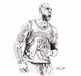 Irving Kyrie Lebron Cavaliers Nba Dessin Iverson Visiter sketch template