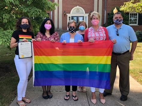 Trumbull First Selectwoman Raises Gay Pride Flag At Town Hall