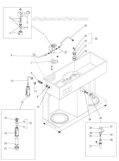 bunn coffee maker parts diagram  bunn coffee maker parts diagram wiring diagram