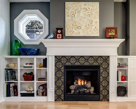 tile fireplace surround