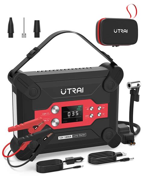 jump starter  air compressor utrai jstar   amp  auto battery starter pack