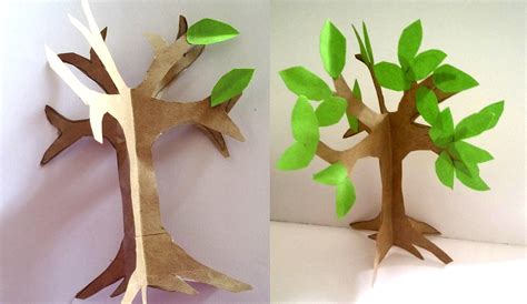 easy paper craft tree imagine forest