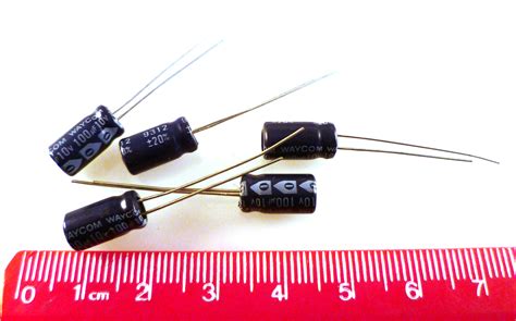 waycom wht electrolytic capacitor radial  uf    pieces mbdi rich electronics