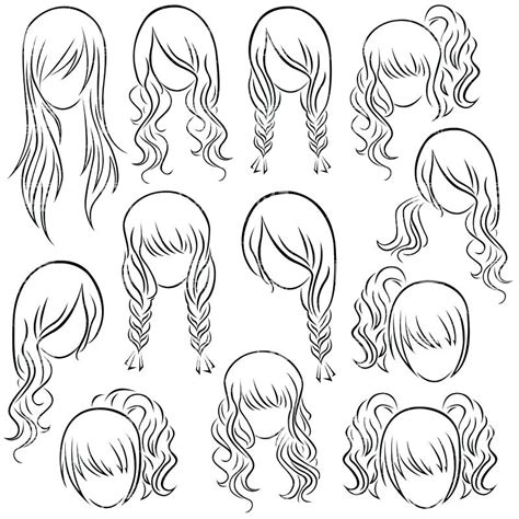 hairstyle coloring page images