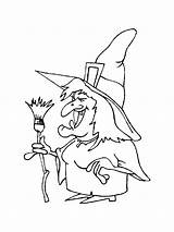 Witch sketch template