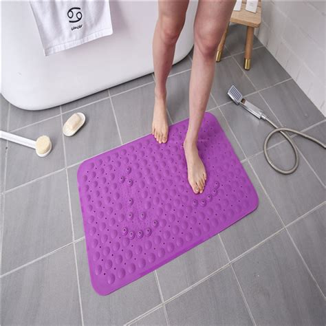 Massage Function 60 X 90cm Pvc Anti Slip Bath Mat Plain Bath Mat