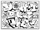 Coloring Pages Spray Paint Getcolorings Graffiti sketch template