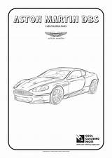 Coloring Aston Martin Pages Dbs Cool Print sketch template