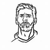Messi Lionel Pages Drawing Coloring Printable Easy Draw Argentina Football Sheets Outline Color Stencil Para Colorir Leonel Shelter Neymar Sheet sketch template