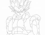 Gogeta Coloring Pages Dragon Ball Drawing Super Saiyan Template Sketch Library Clipart sketch template