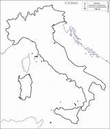 Regioni Cartina Politica Muta Italie Mappa Calabria Limiti Litorali Campania Liguria Aosta sketch template