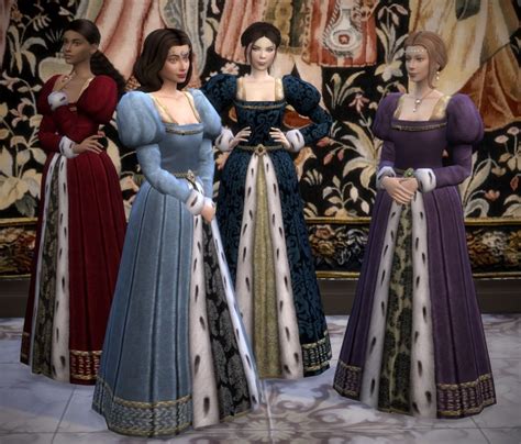 medieval tudor renaissance sims  cc finds royal clothes sims