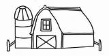 Barn Coloring Drawing Color Red Clipartmag Colorluna sketch template