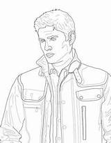 Supernatural Coloring Pages Winchester Book Drawings Printable Drawing Adult Sketches Dean Color Getcolorings Incredibles Fan Male Face Print sketch template