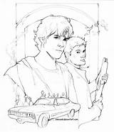 Coloring Supernatural Pages Printable Drawings Spn Choose Board Books sketch template