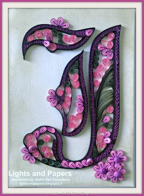 quilled letter  quilling letters quilling paper craft quilling art