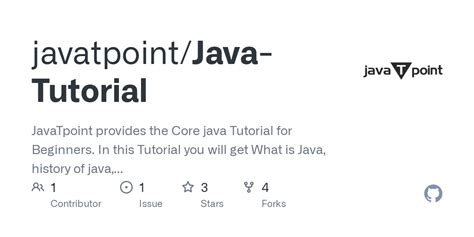 github javatpoint java tutorial javatpoint provides the core java