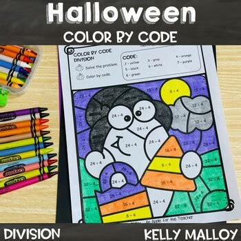 halloween printable october coloring pages   grade color  code