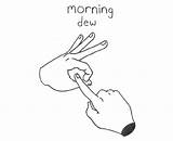 Dew Coloring Morning 46kb sketch template