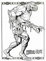 Coloring Pages Killer Croc Batman Book Printable Color Choose Board sketch template