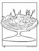 Coloring Banana Split Pages Ice Cream Games Party Popular Splits Colouring Library Coloringhome Getcolorings Related sketch template