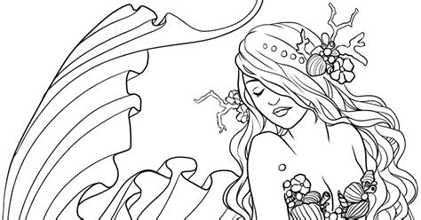 enchanted designs fairy mermaid blog  mermaid coloring page