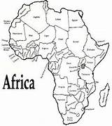 Map Africa Printable Countries Geography Kids Coloring Pages Blank African Country Outline Maps sketch template