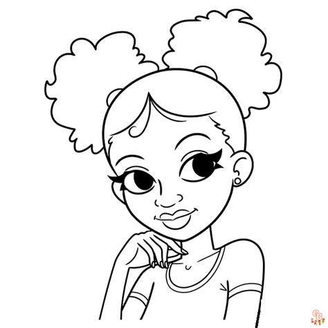 printable black girl coloring pages   kids  adults