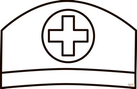 nurse hat paper crown printable coloring craft ubicaciondepersonas