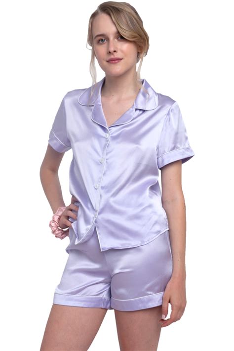 Silk Short Pajama Set Clearance Short Sleeve Pajama Set Short