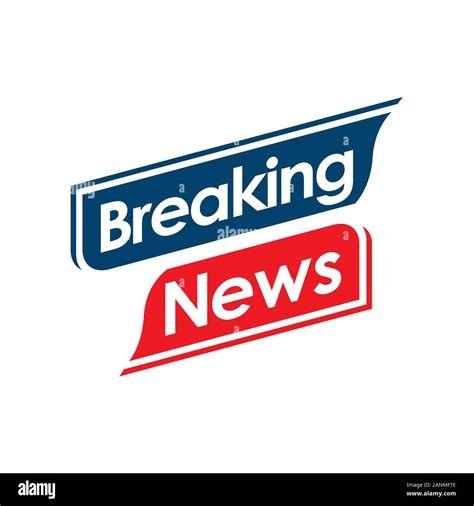 breaking news logo icon  news entertaining show sign banner vector illustration stock vector
