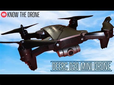 deerc  mini drone review unboxing flight test camera test youtube