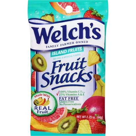 welchs fruit snacks island fruits  oz peg bag  count rocketdsd