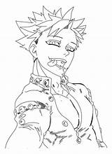 Sins Draw Pecados Taizai Nanatsu Mangajam Meliodas Coloringhome Capitales sketch template