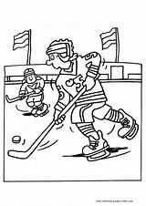 Coloring Pages Sports Winter Kids Color Printable Hockey Ice Sheets Sheet Sport Found sketch template