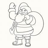 Weihnachtsmann Malvorlage Ausmalbild Zeichnen Kinderbilder sketch template