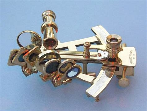 four inch stanley london 1880 reproduction brass sextant