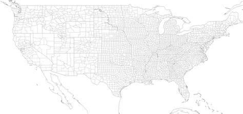 united states map black  white printable   united