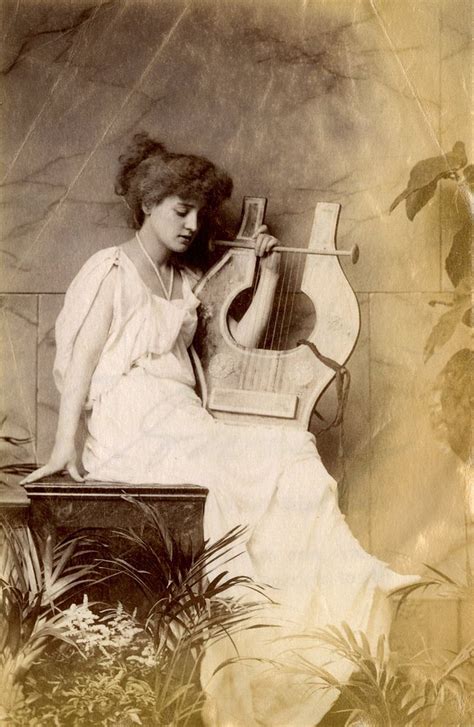 Lillie Langtry With Lyre 1885 Mistress Of King Edward Friend Of
