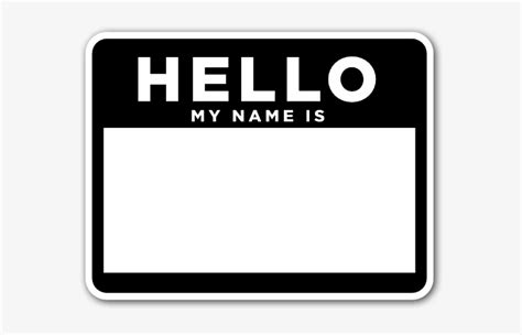 Hello My Name Is Icon At Collection Of Hello My Name