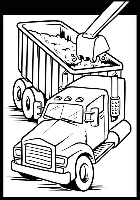 semi truck coloring books coloring pages  boys truck coloring pages