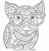 Coloring Pig Pages Cute Adults Piggy Pigs Kids Guinea Printable Getdrawings Beautiful Getcolorings Color Comments Colorings sketch template