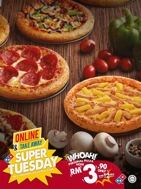 dominos pizza personal pizza rm normal price rm  order  tuesday harga